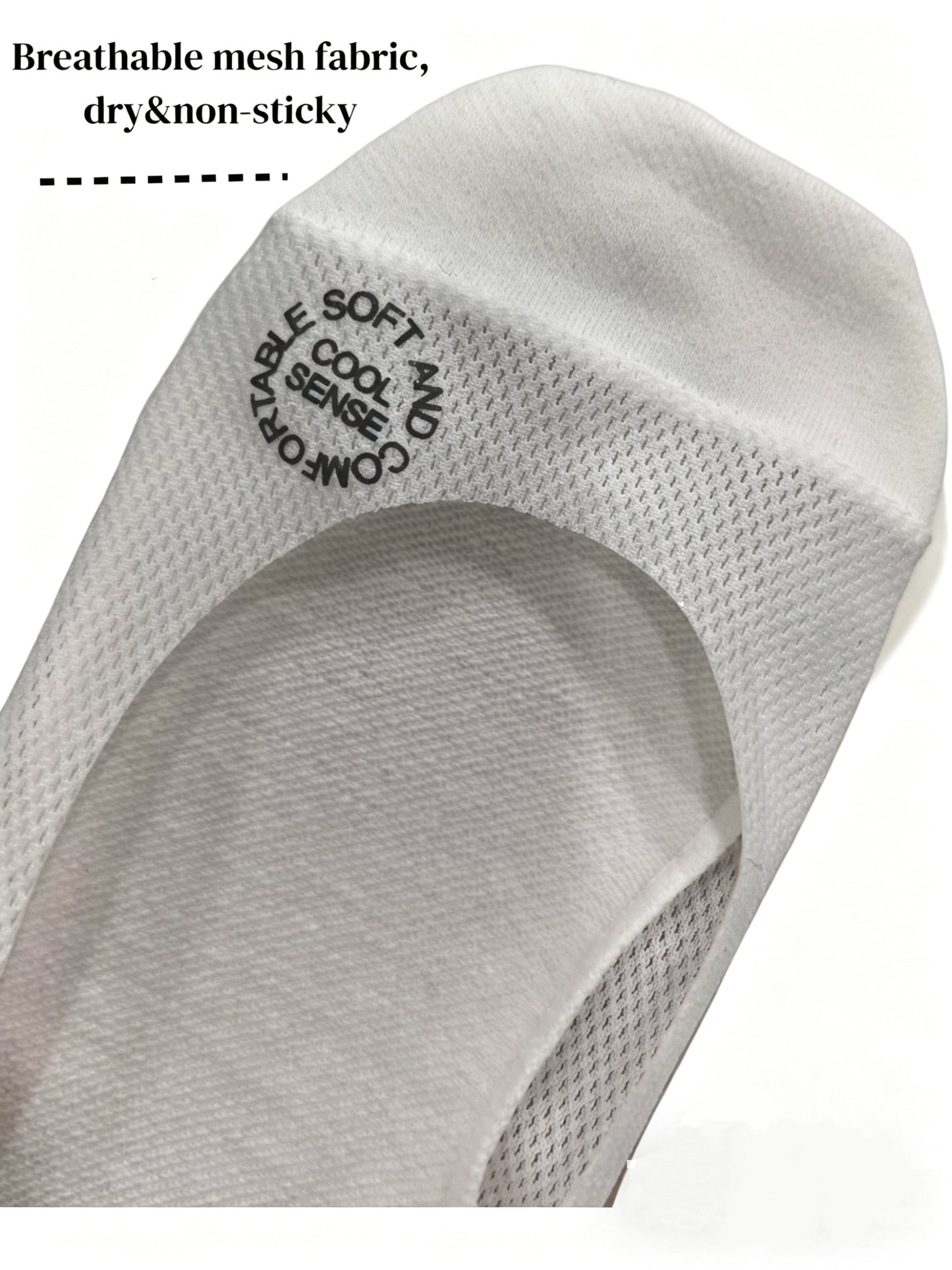 This bundle contains 4 styles of socks:                                            ✅10 Pairs Ice Silk Invisible Socks ✅6 Pairs Cotton Invisible Socks       ✅12 Pairs Short Tube Socks       ✅10 Pairs Anti-slip Black Silk  Socks