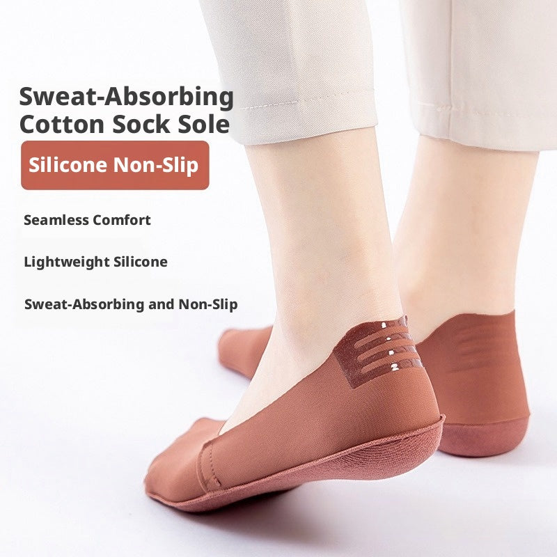 Women‘s Ultra Thin Ice Silk non-slip low Cut Socks,Breathable Casual Invisible Liner Socks for Daily Wear,Multipack Socks for Women