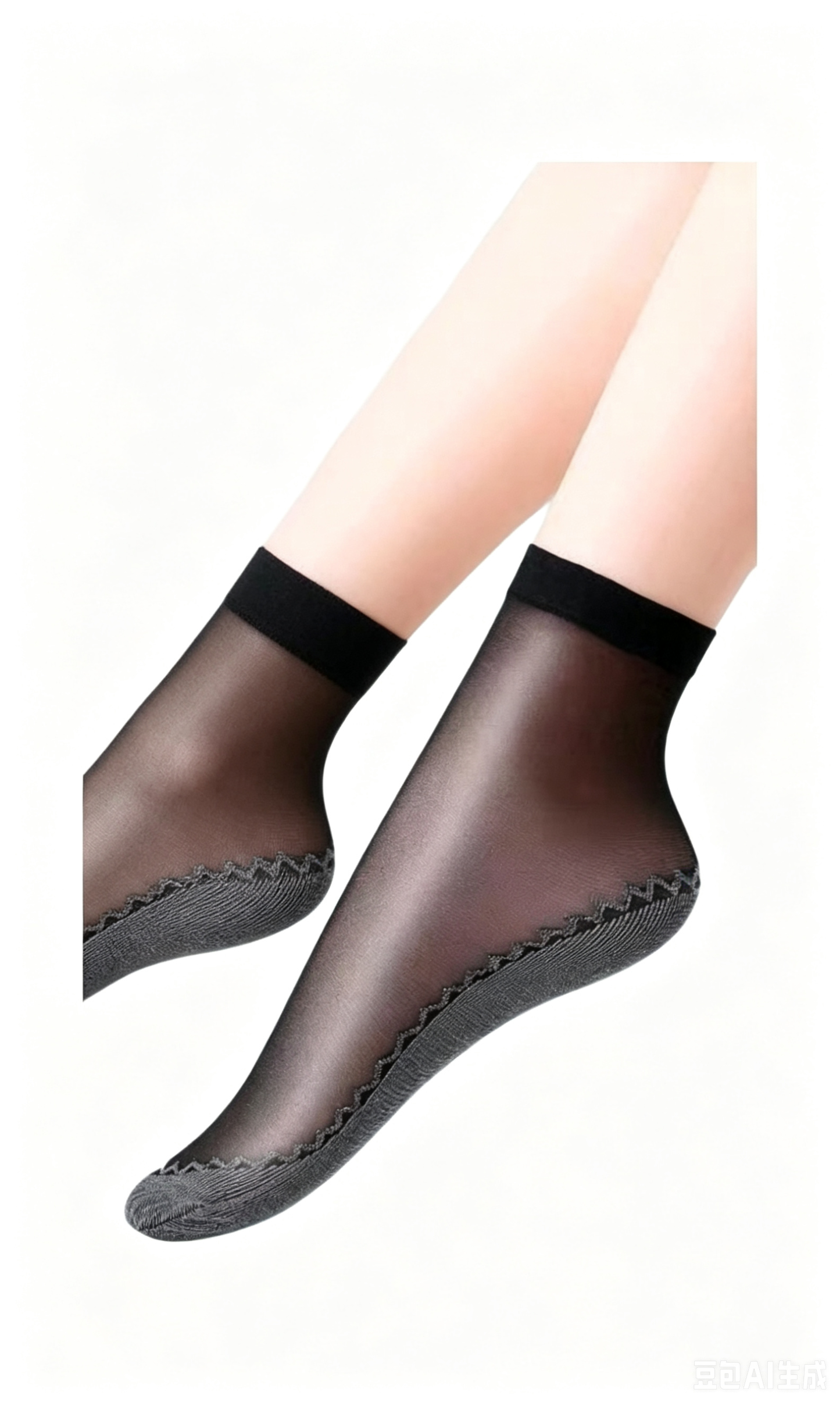 10-Pack Snag-Proof Non-Slip Sheer Socks With Cotton Sole