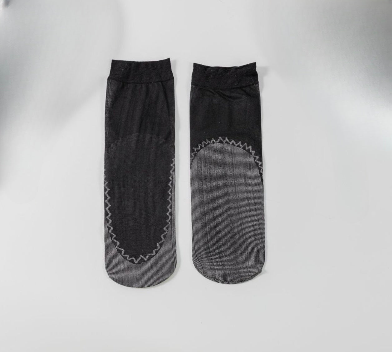 10-Pack Snag-Proof Non-Slip Sheer Socks With Cotton Sole